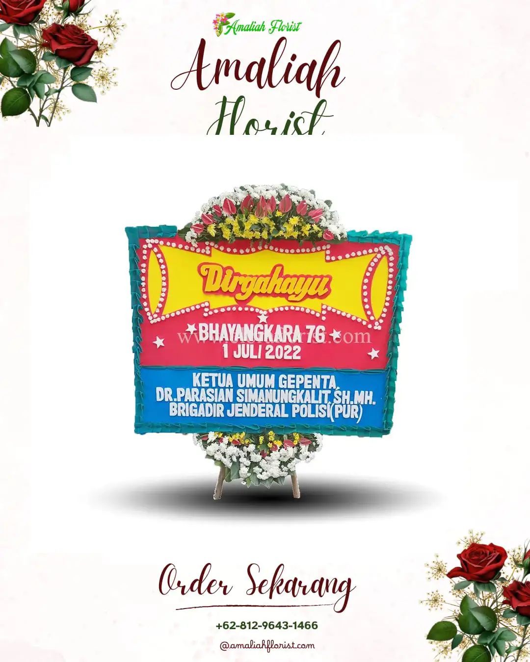 Papan Bunga HUT Ulang Tahun Meuraxa